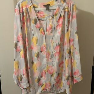 H&M Multicolor Floral Blouse